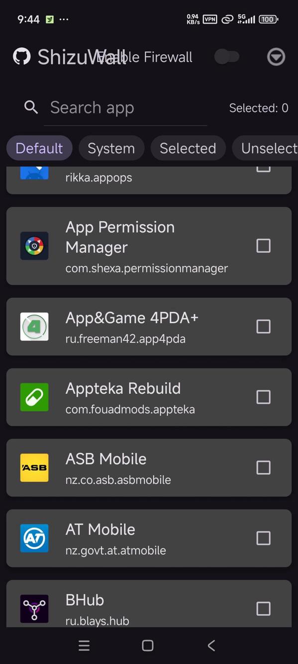 ShizuWall screenshot 1