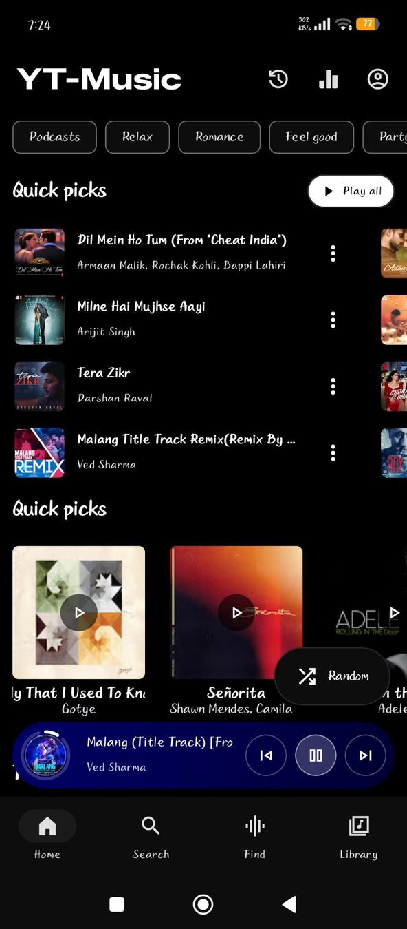 YT-Music screenshot 1