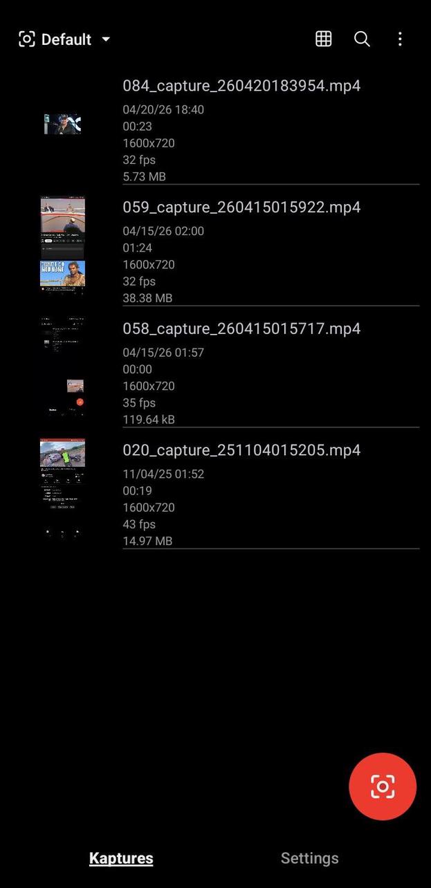 Kapture screenshot 1