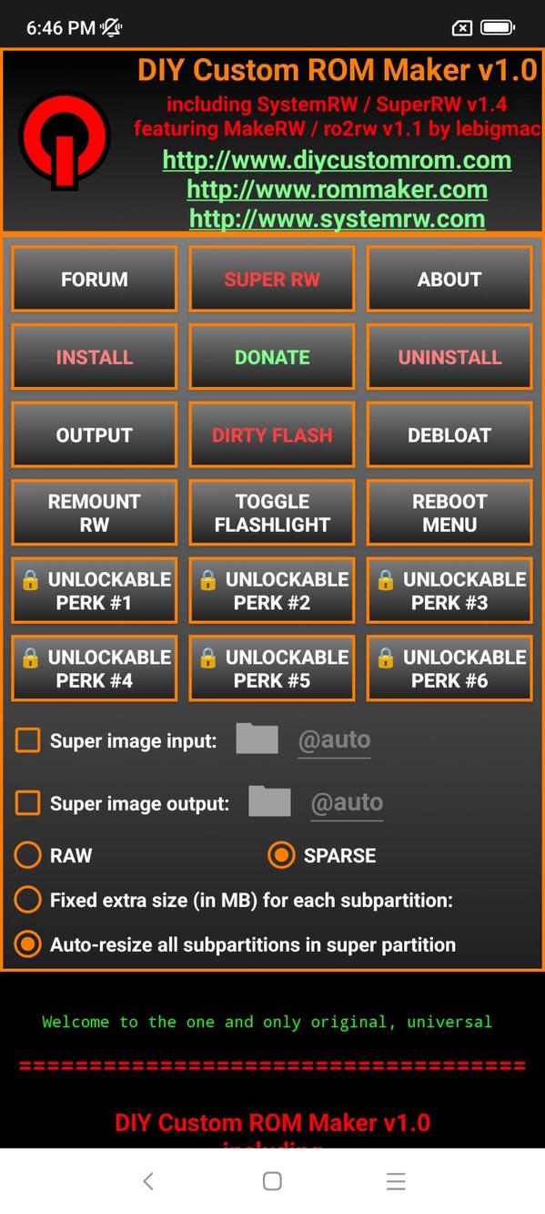 ROMmaker 1.0 screenshot 1