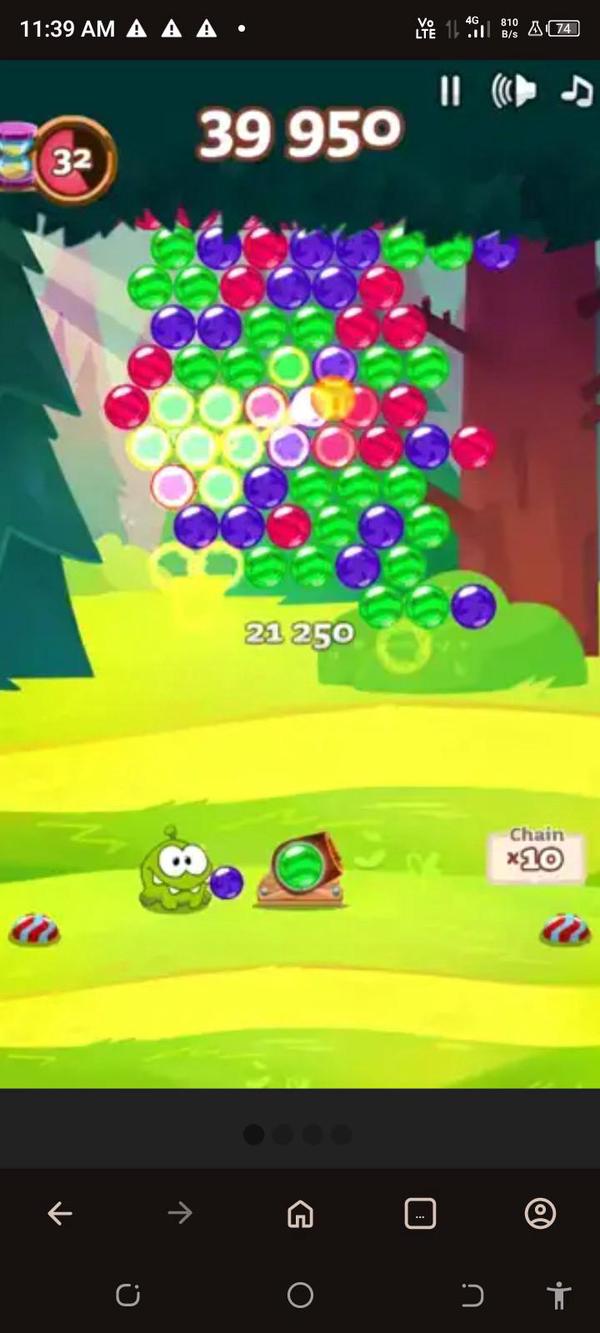OM NOM BUBBLES screenshot 2