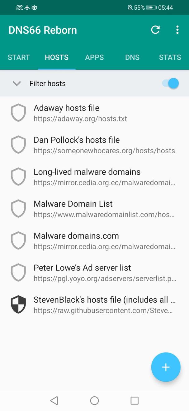 DNS66 Reborn screenshot 2