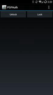 PGPAuth screenshot 2