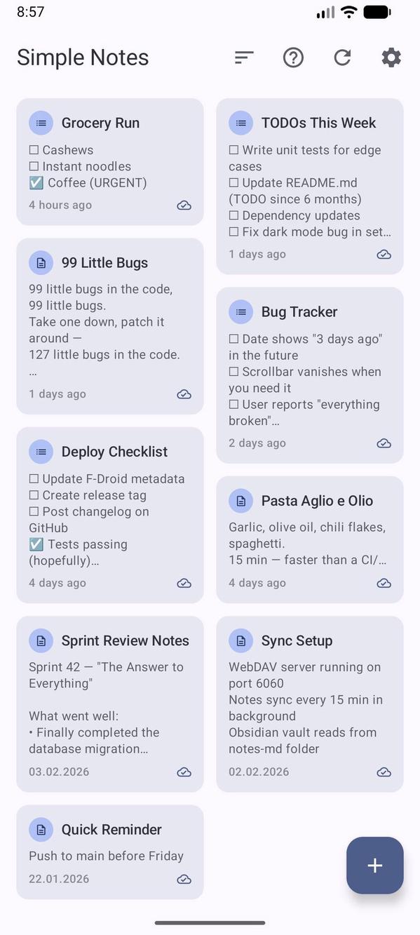 Simple Notes screenshot 2