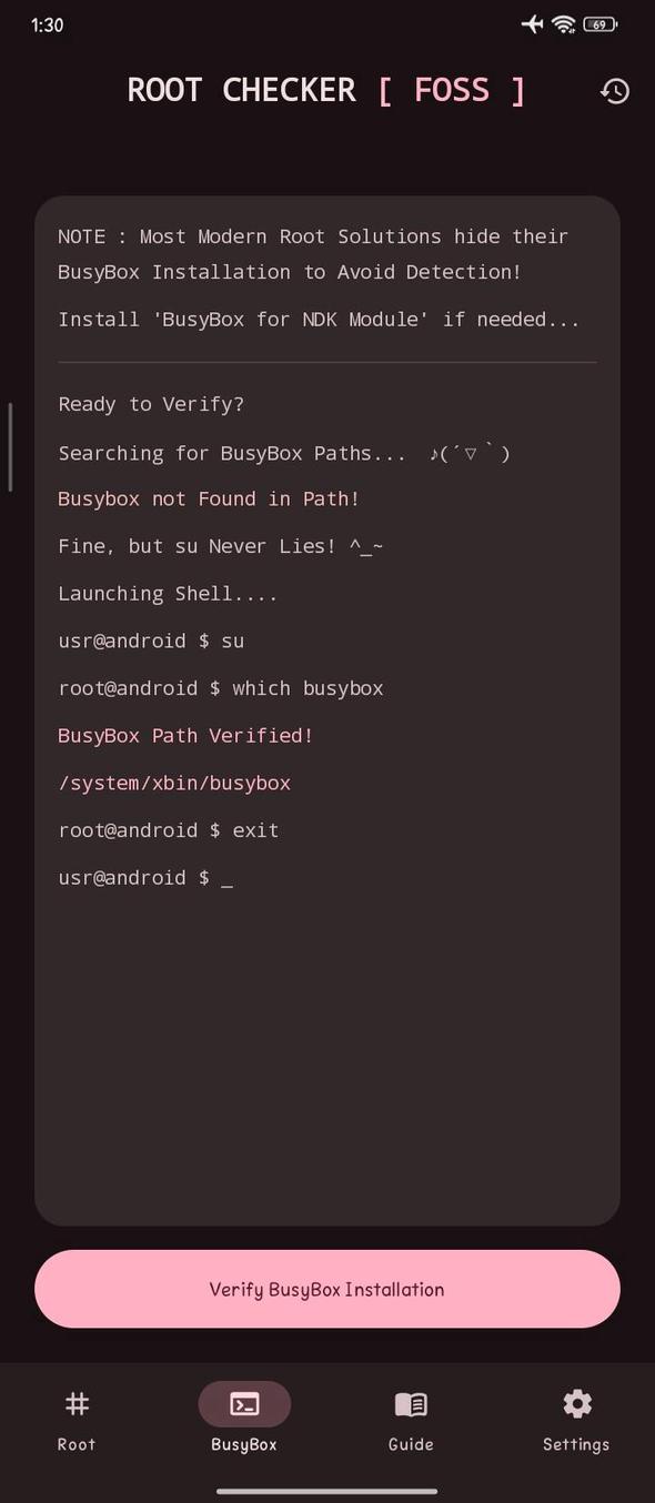 Root Checker screenshot 2