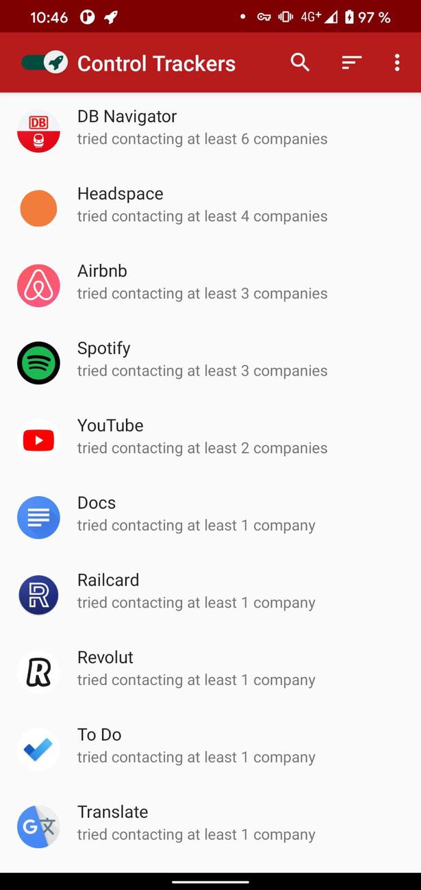 TrackerControl screenshot 1