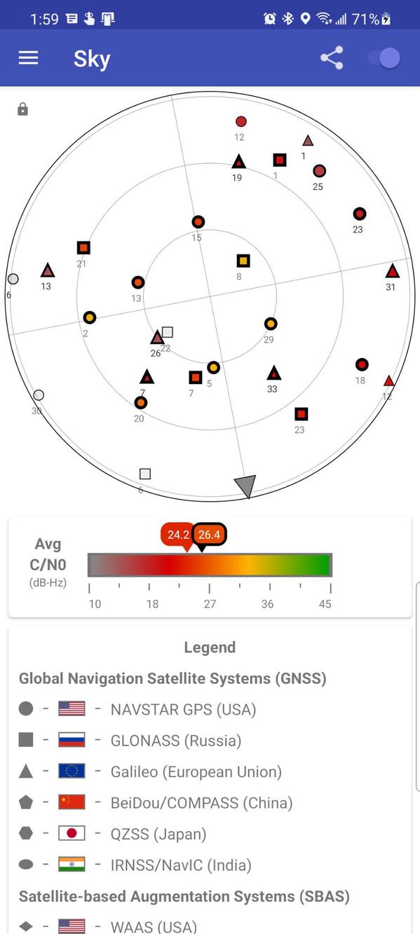 GPSTest screenshot 3
