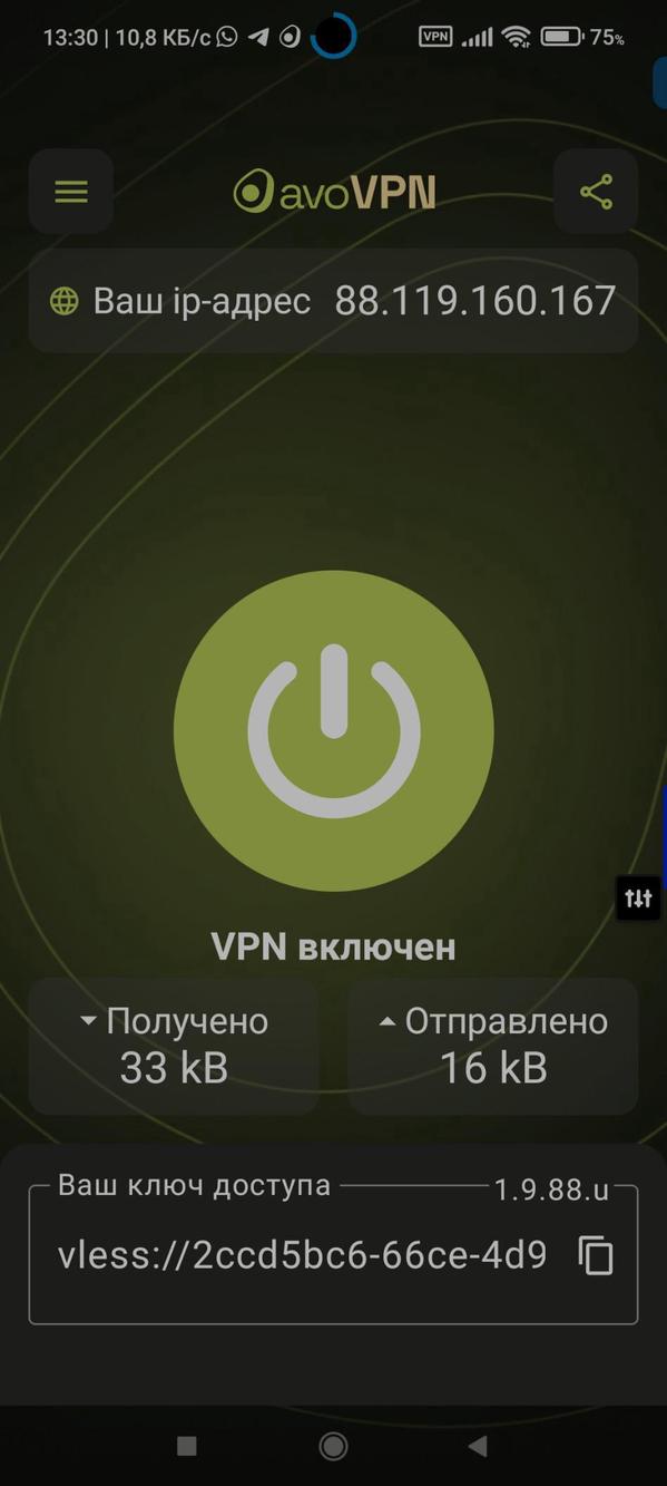 avoVPN screenshot 1
