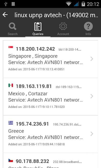 Shodan.io Mobile App screenshot 3