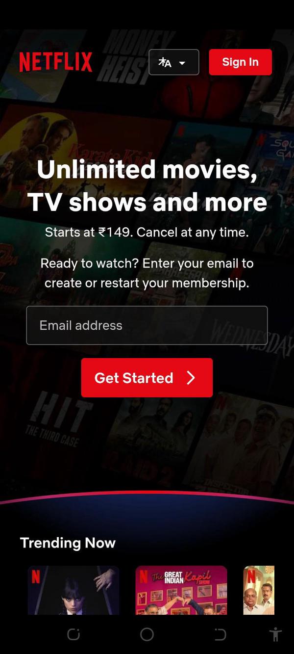 NETFLIX ENTERTAINMENT screenshot 1